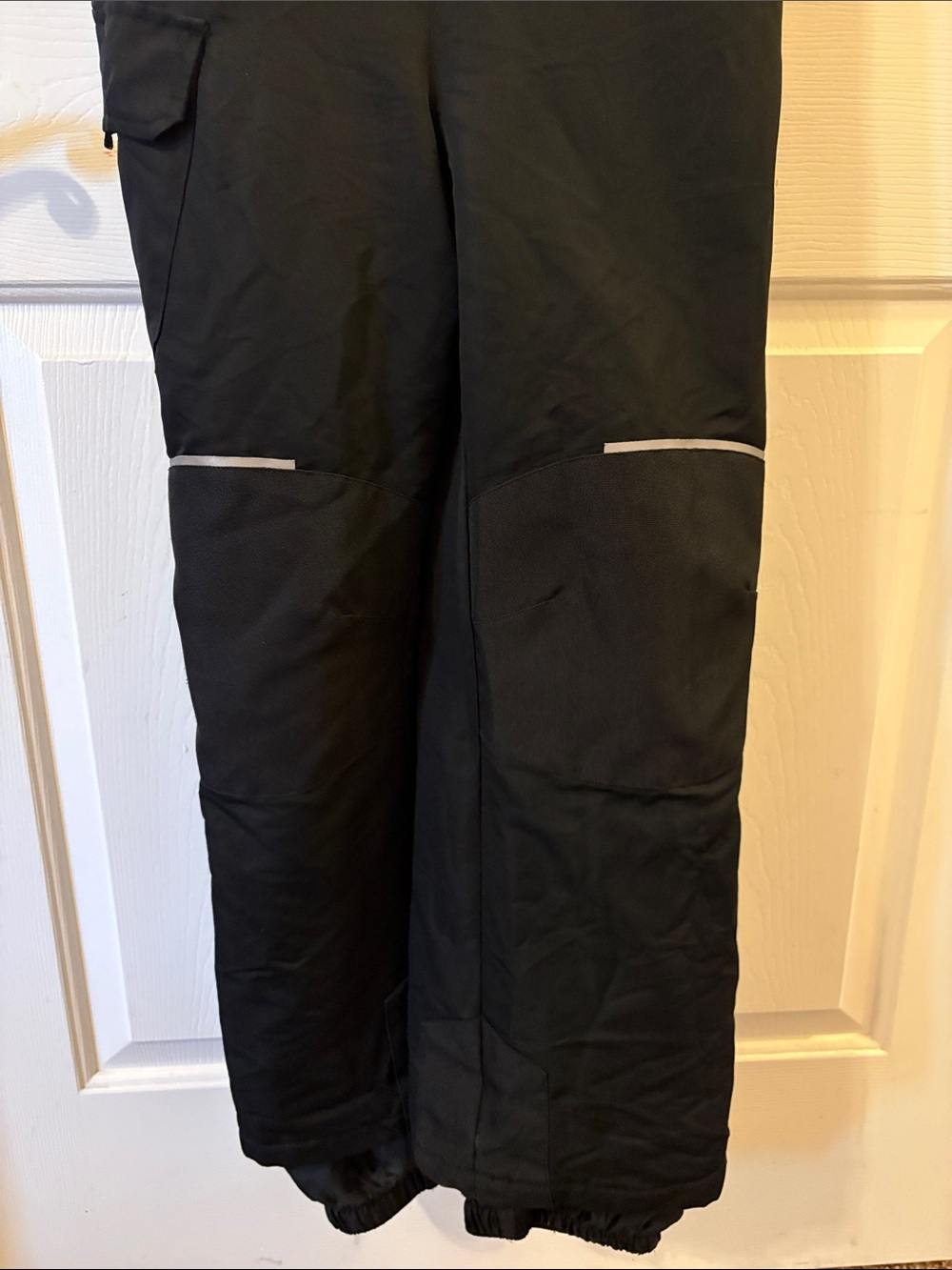Swiss Tech Black Kids Snow Bib Overalls size youth 10/12 - Picture 5 of 5